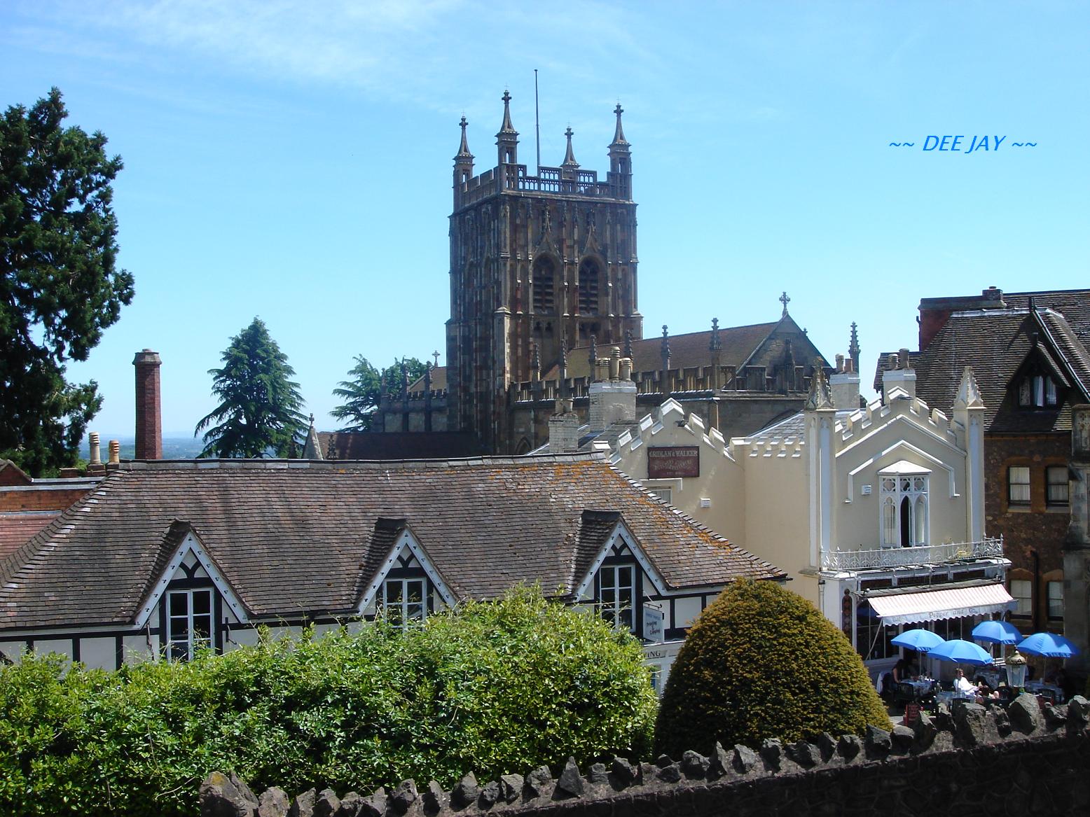 GREAT MALVERN TOWN IN SPRING